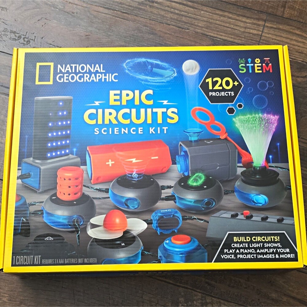 National Geographic Epic Circuits STEM Science Kit 120+ Projects, Ages 8+